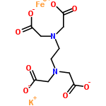 potassium [[N,N-ethylenebis[N-(carboxymethyl)glycinato]](4-)-N,N,O,O,ON,ON]ferrate(1-)